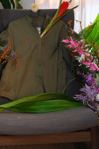 Lavander top - Forest green