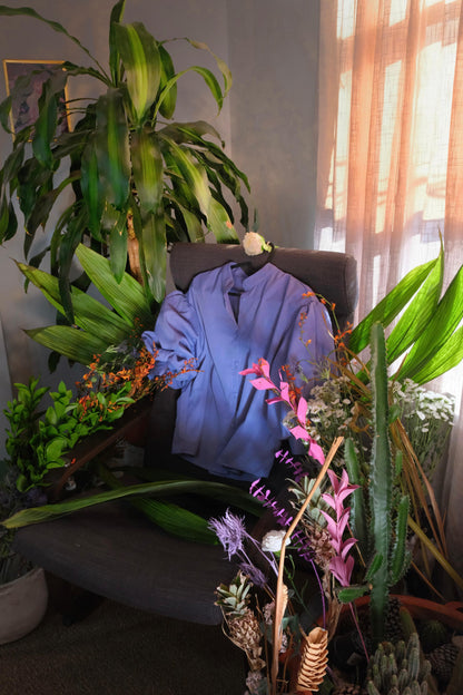 Lavander top - Dusty blue