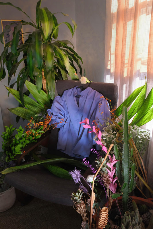 Lavander top - Dusty blue