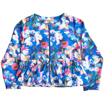 Orchid jacket - floral blue